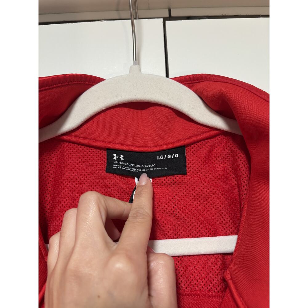 Under Armour Men's Red Full Zip Jacket Large - Picture 3 of 8